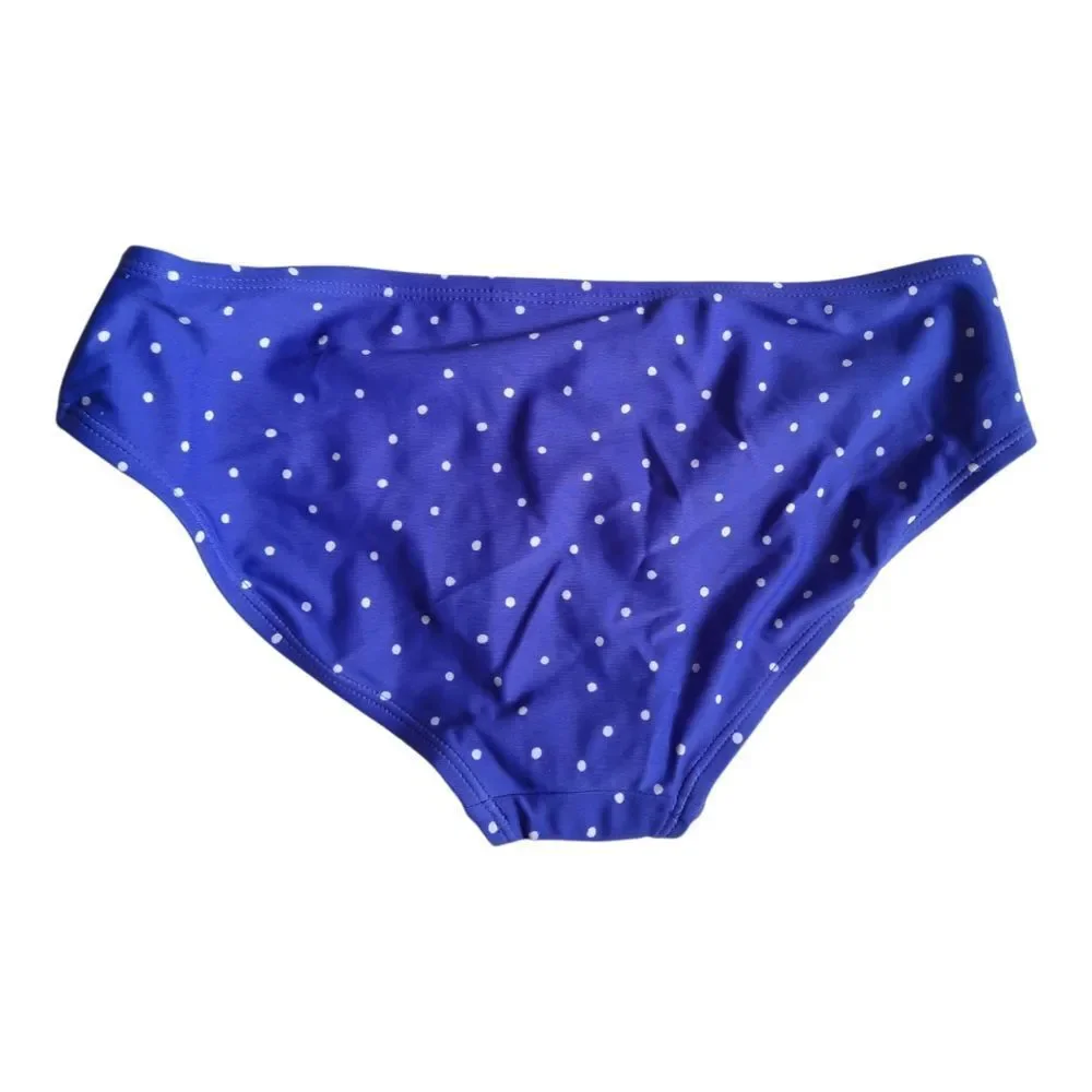 Old Navy Blue and White Polka Dot Swim Bottom